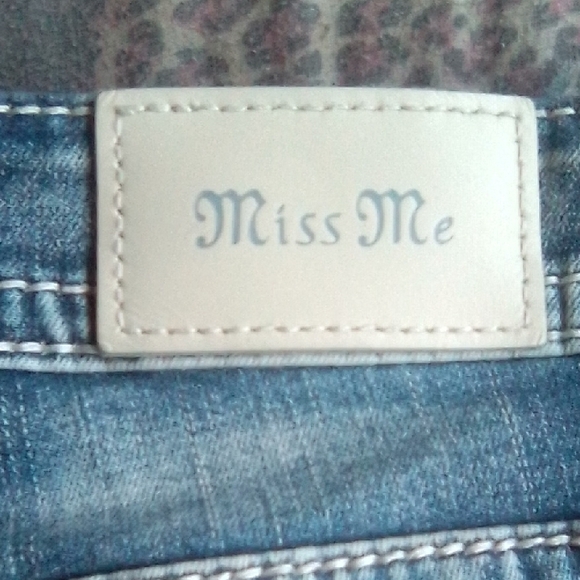 Miss Me Blue Denim Jeans with Cream Label - Picture 2 of 8